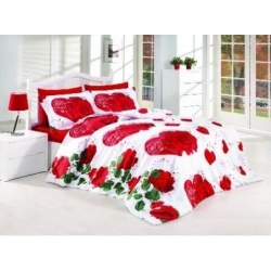 Schäfer 4 tlg Nevresim takimi Model:Kirmizi gül